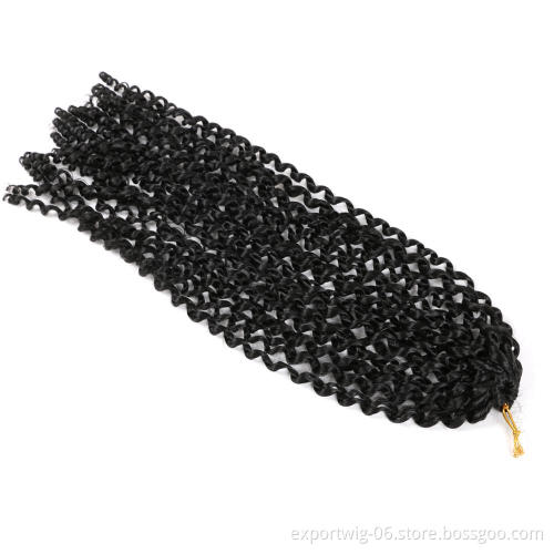 Synthetic Wholesale Nubian Pre Twisted Passion Water Wave Crochet Curly Braid Hair Passion Twist Hair